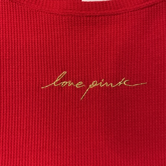 PINK Victoria’s Secret Long Sleeve Waffle Knit Thermal - Picture 4 of 4